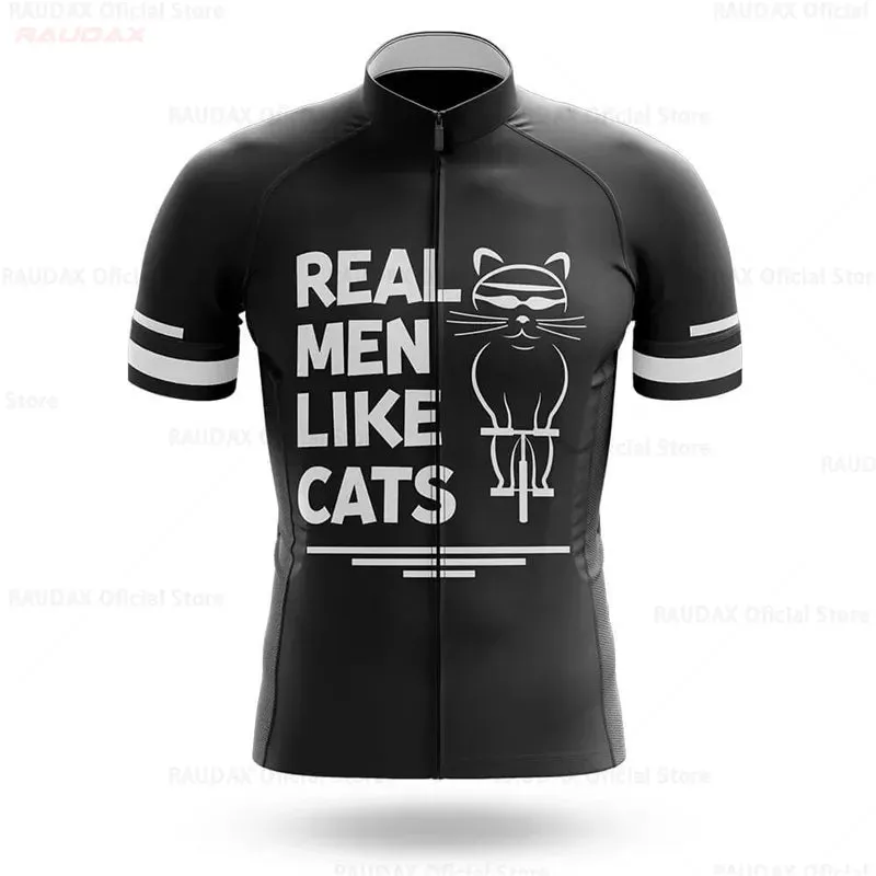 2023 Cycling Jersey Men  CAT Bike Top MTB Bicycle Shirt Mountain Road Riding Clothing Short Sleeve Summer