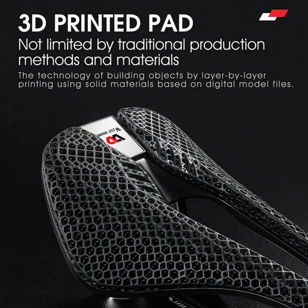 3D Printed Bicycle Saddle Zoned Shock-Absorbing Bike Speed Seat Road Bike Racing Triathlon Enduro Cycling Saddle