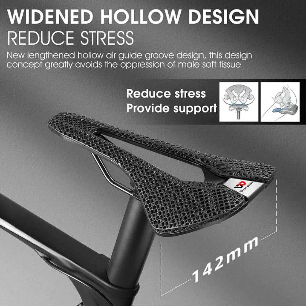 3D Printed Bicycle Saddle Zoned Shock-Absorbing Bike Speed Seat Road Bike Racing Triathlon Enduro Cycling Saddle