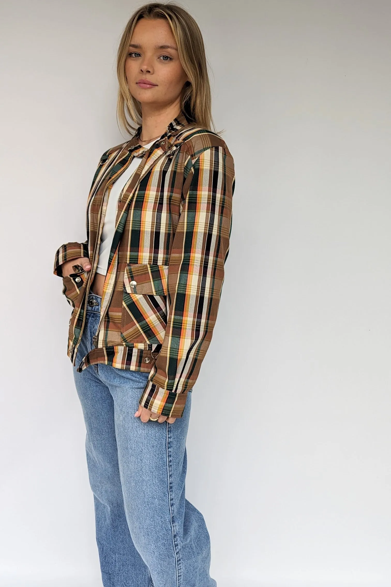 80s Retro Checked Jacket
