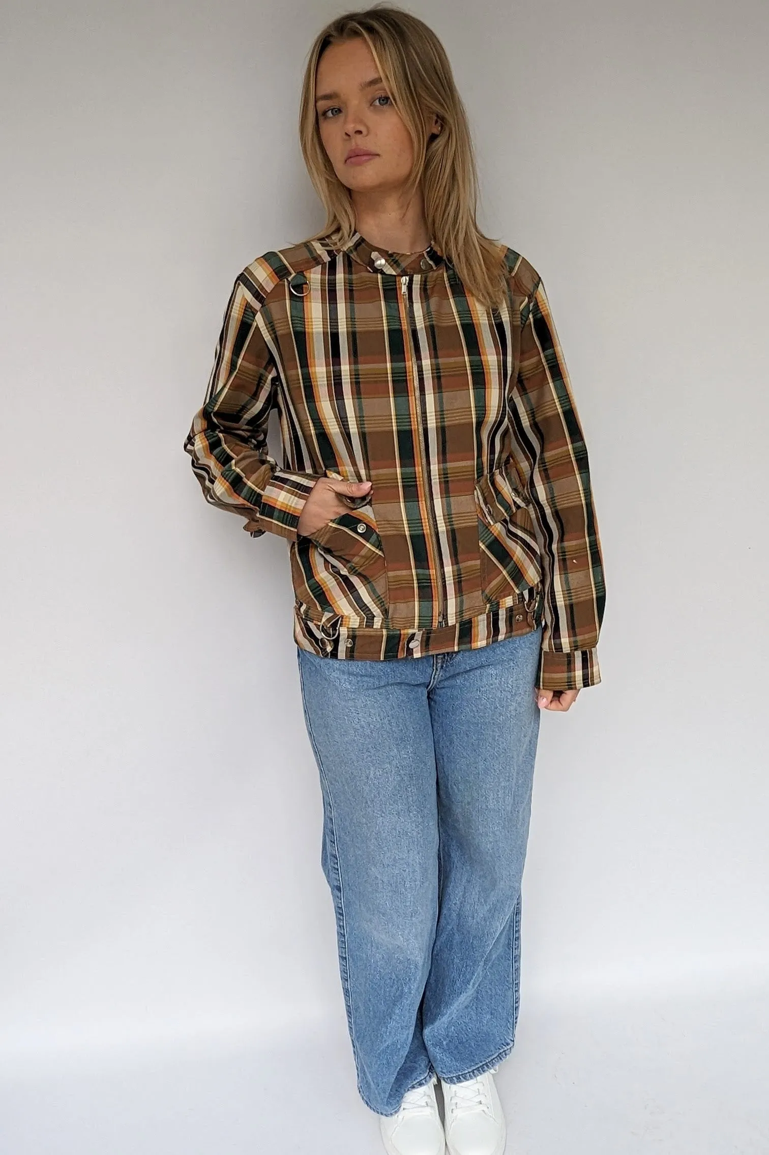 80s Retro Checked Jacket