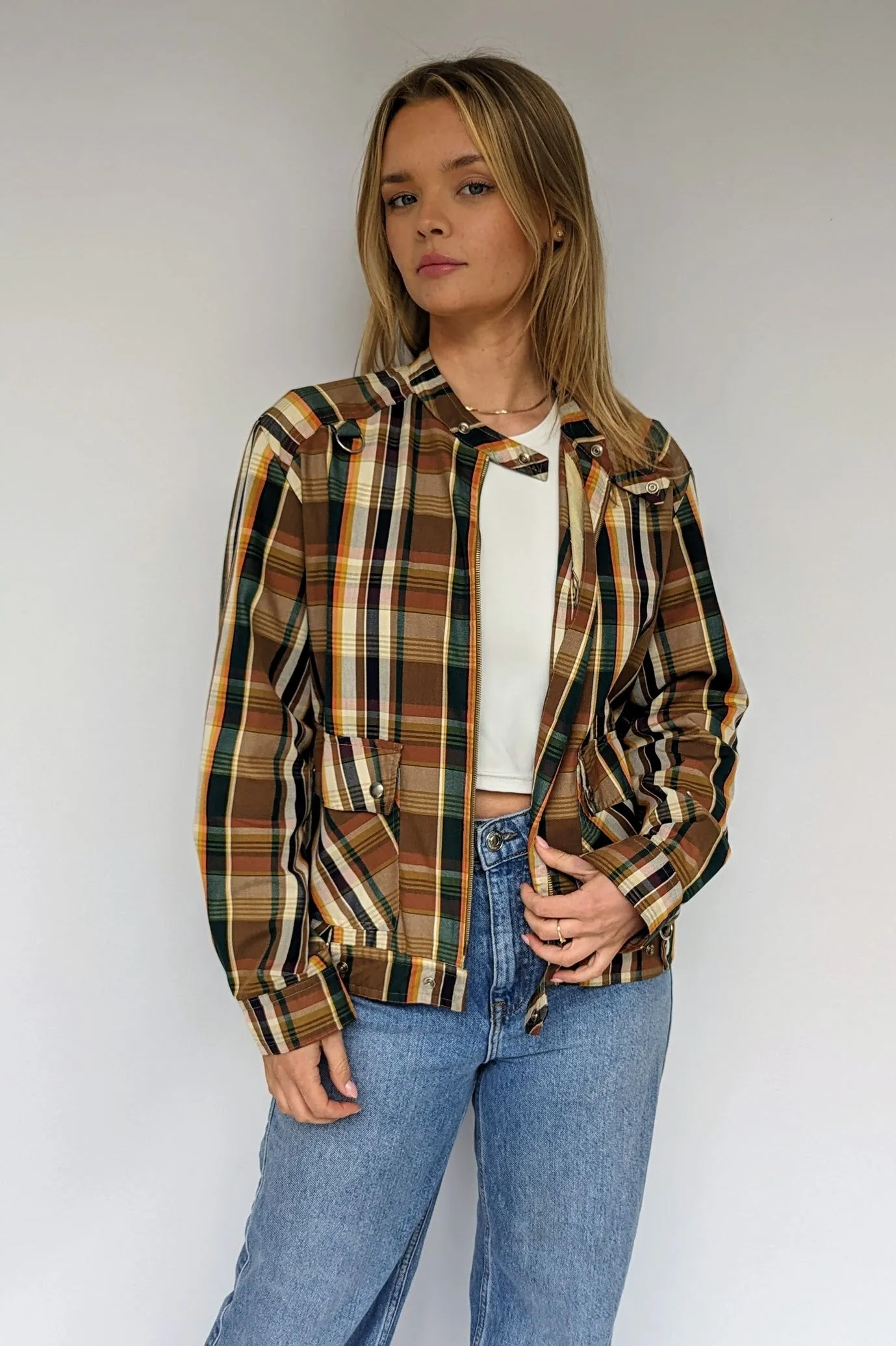 80s Retro Checked Jacket