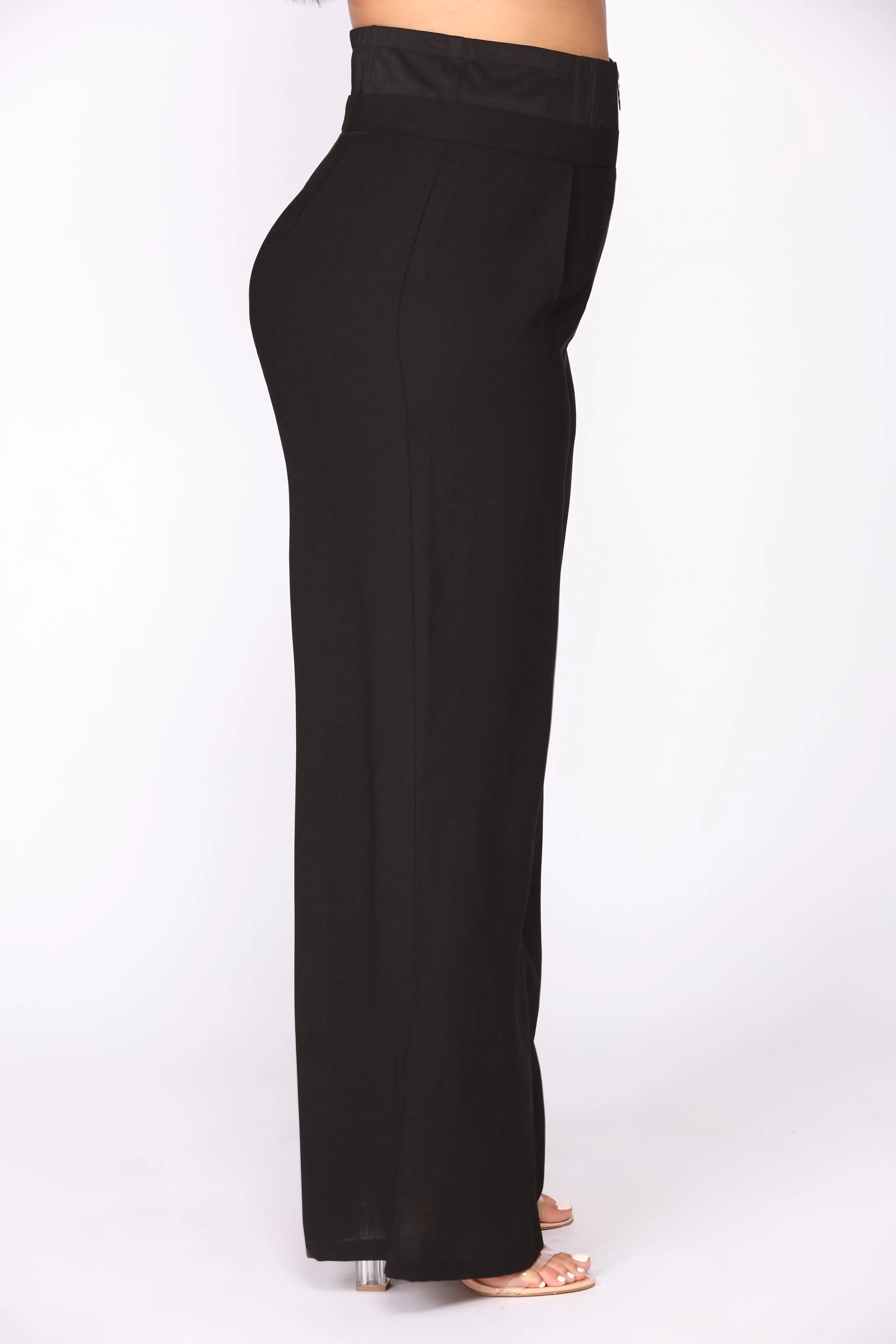 Alissa Mesh High Rise Pants - Black