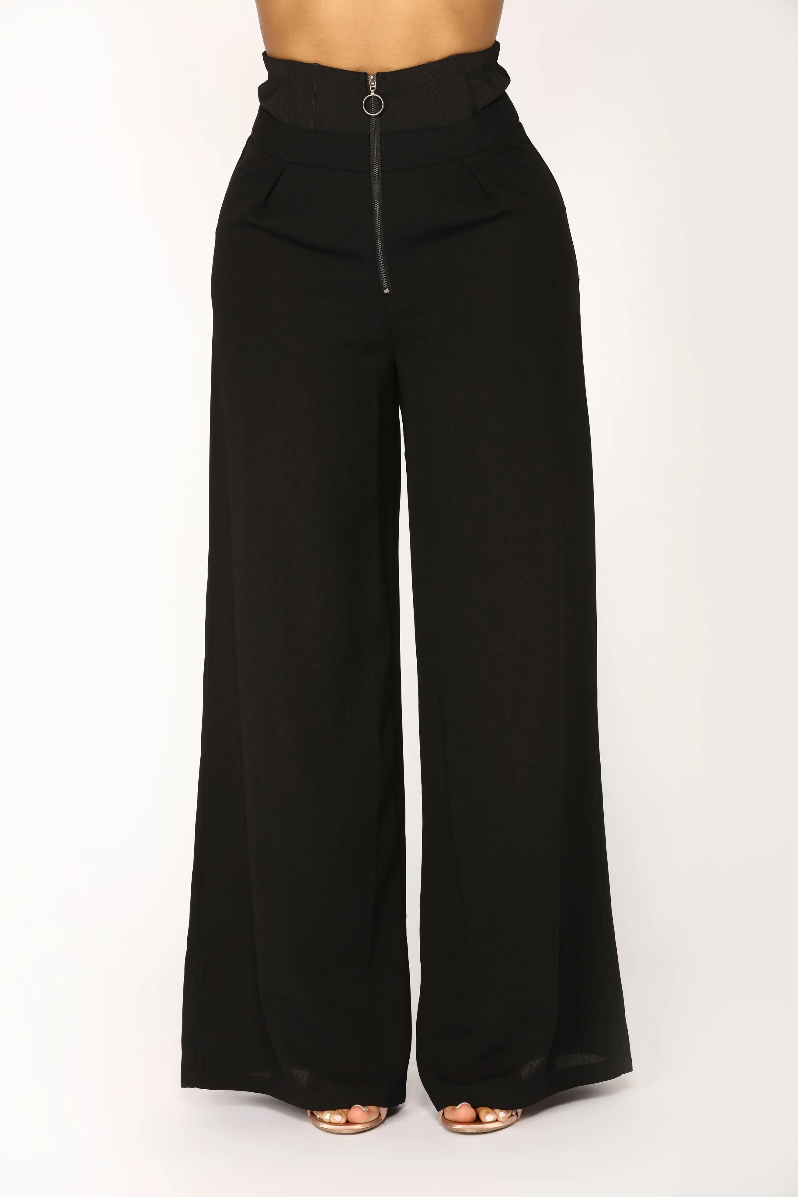 Alissa Mesh High Rise Pants - Black