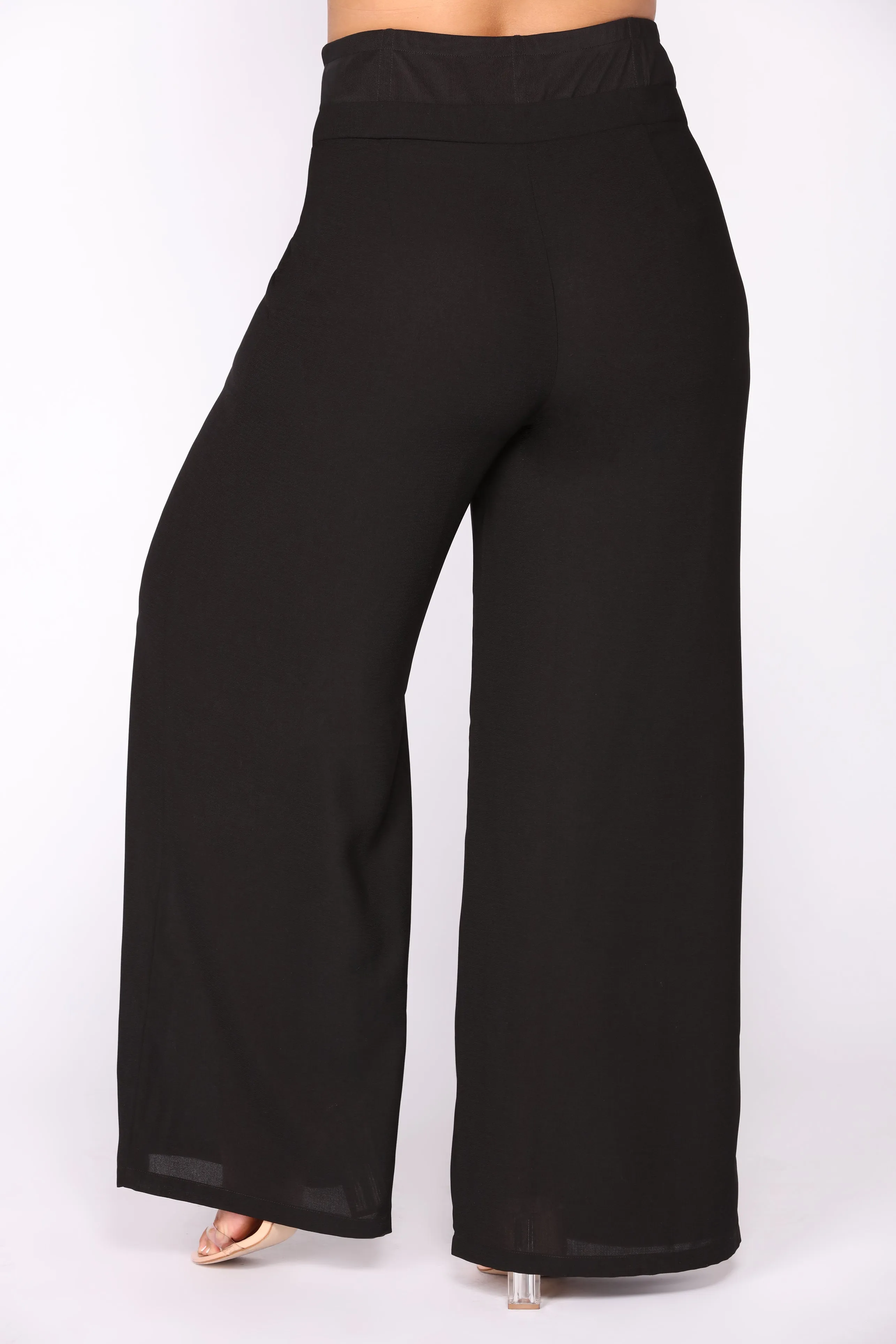 Alissa Mesh High Rise Pants - Black
