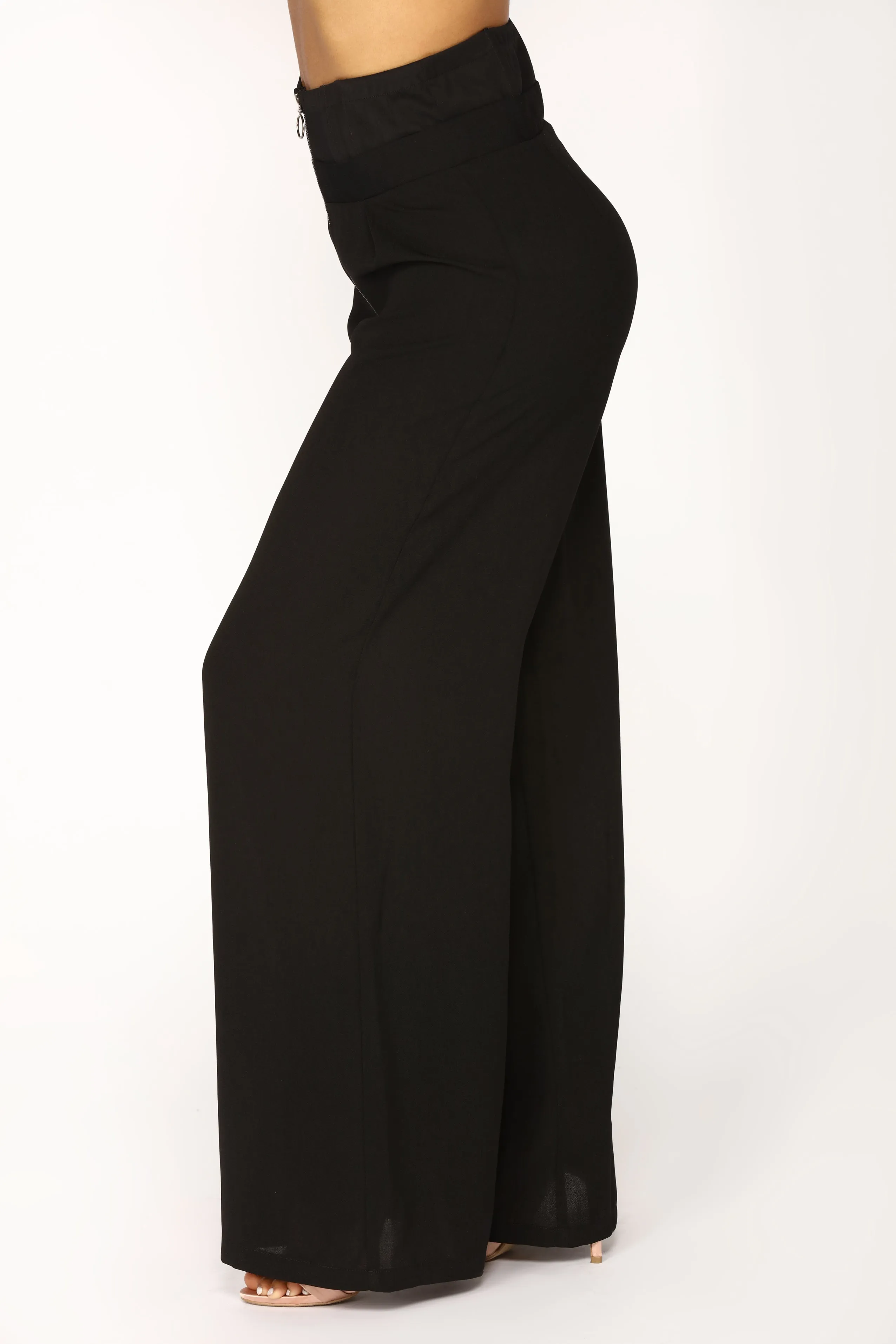 Alissa Mesh High Rise Pants - Black
