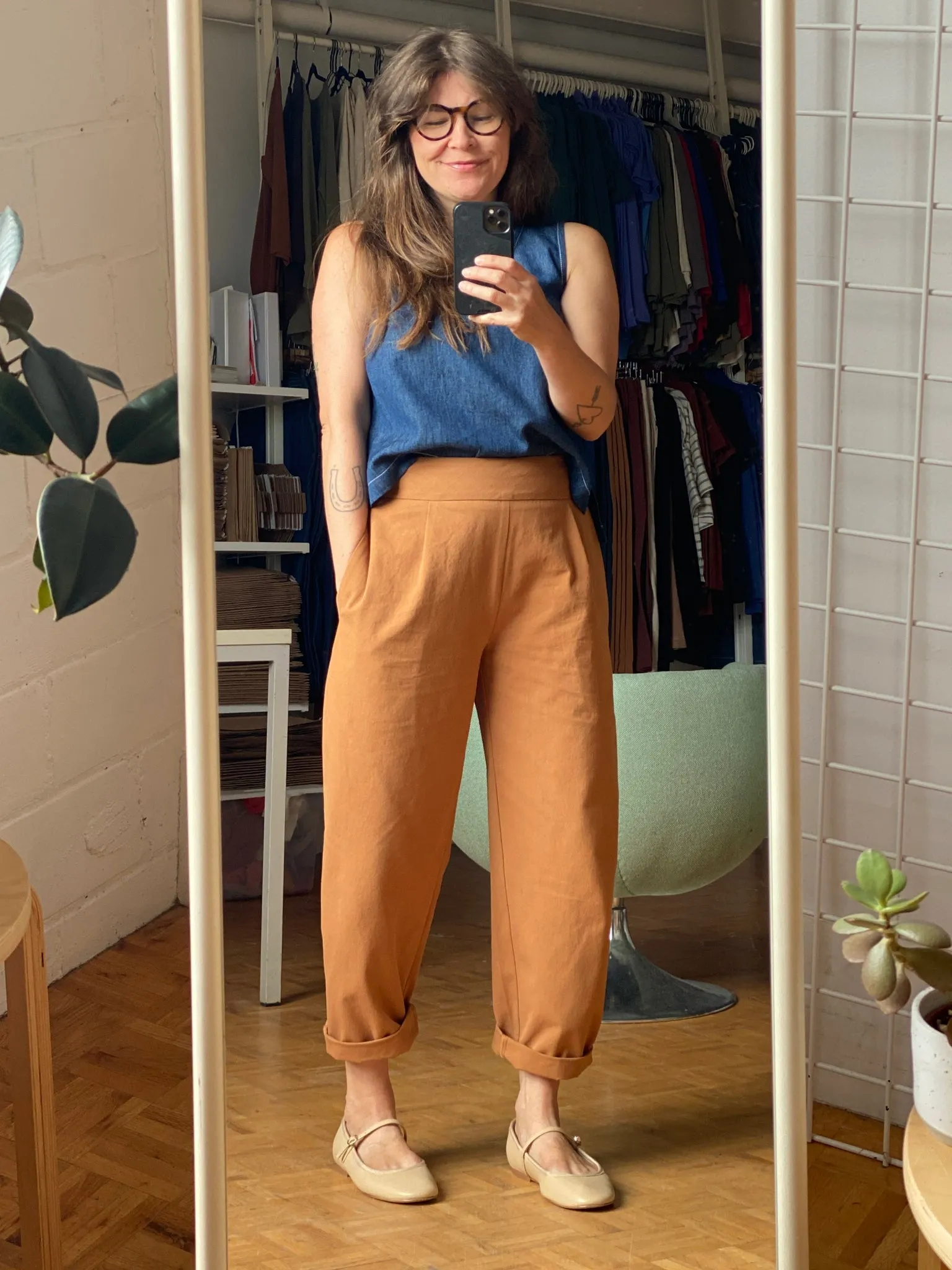 Amanda Moss //  Organic Cotton Priscilla Pant Ochre