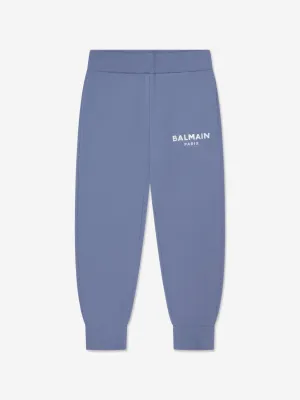 Balmain Boys Logo Joggers in Blue