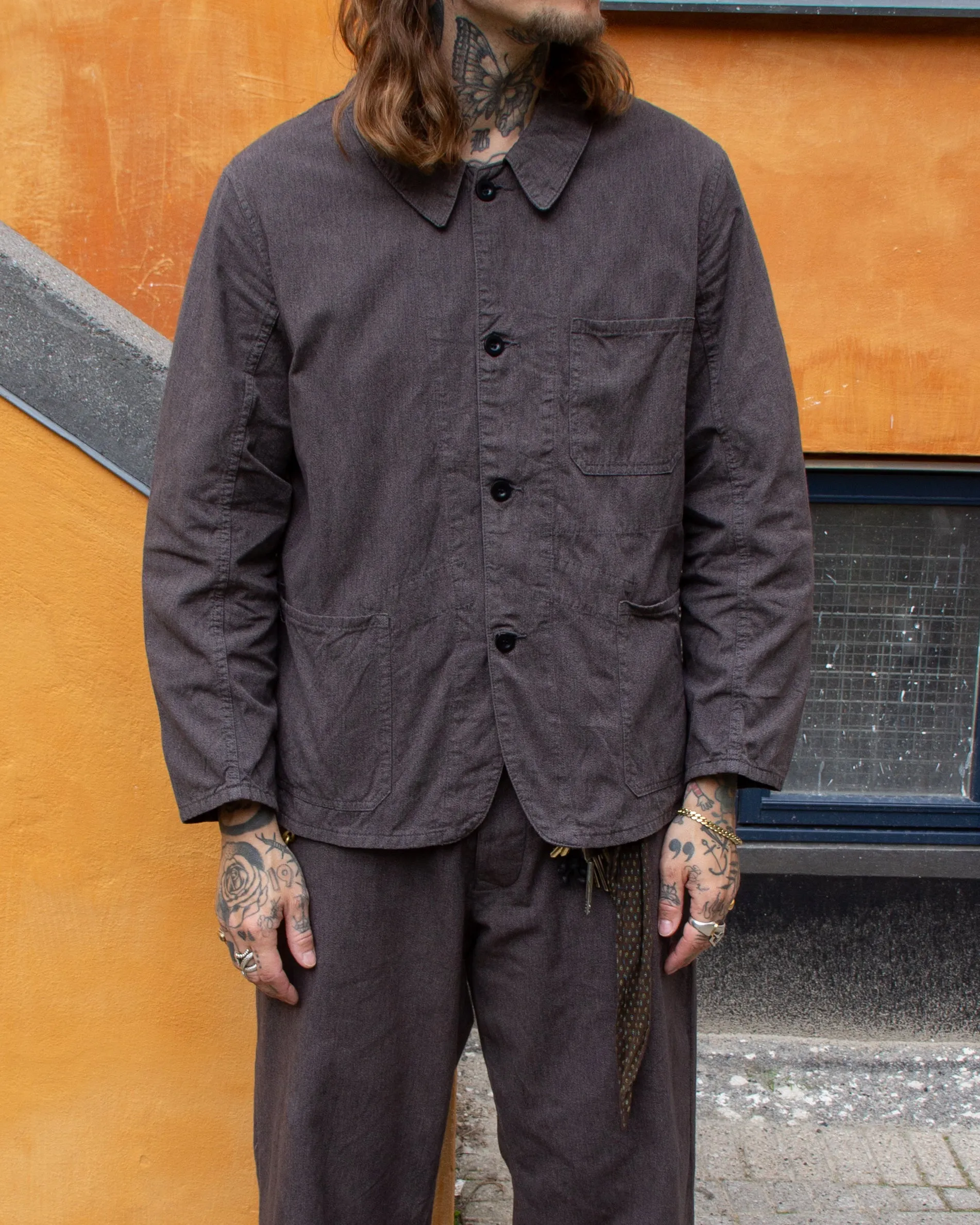Belafonte Ragtime Clothing, Hiback Trouser, Overdyed Salt & Pepper