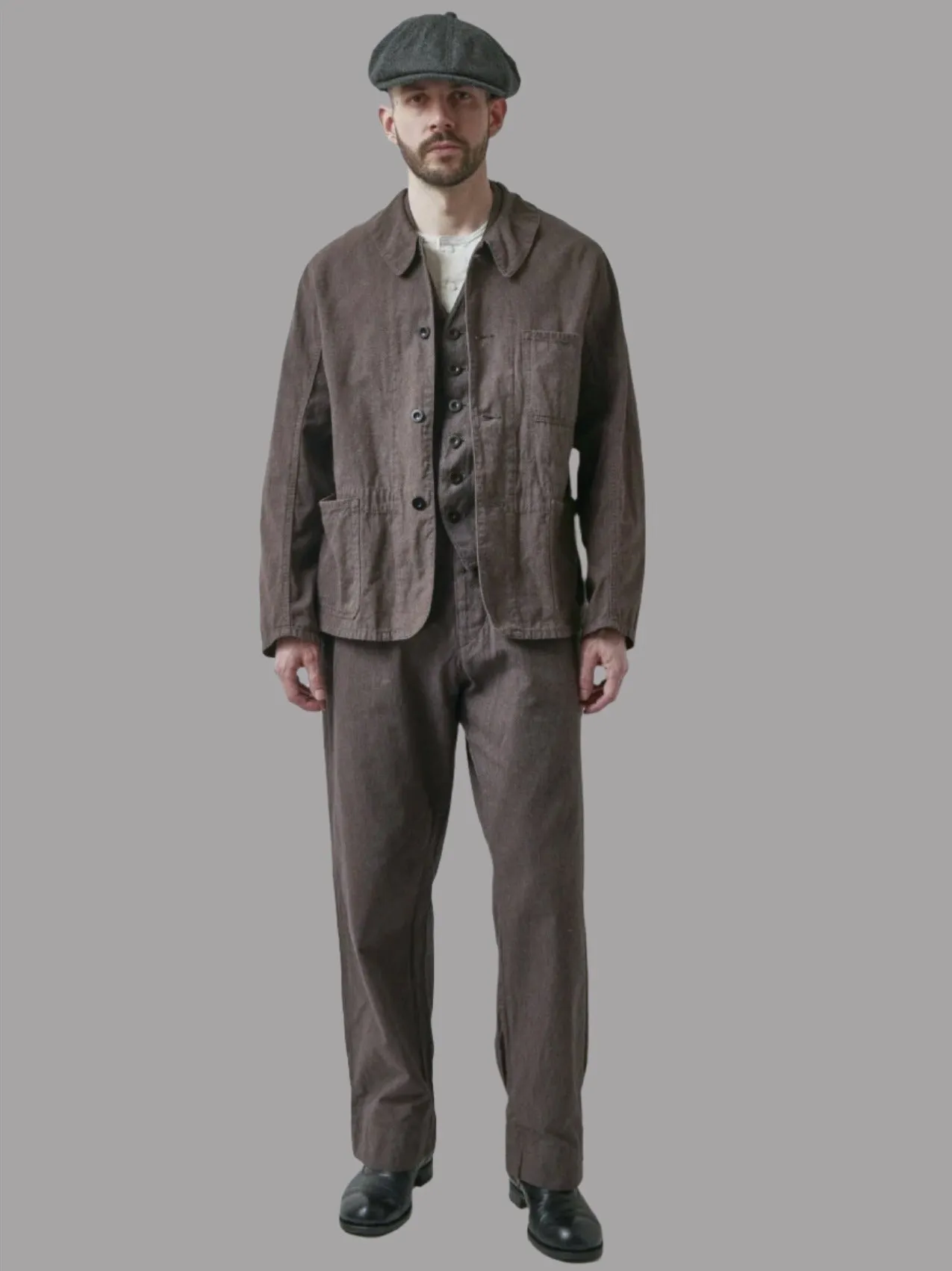 Belafonte Ragtime Clothing, Hiback Trouser, Overdyed Salt & Pepper