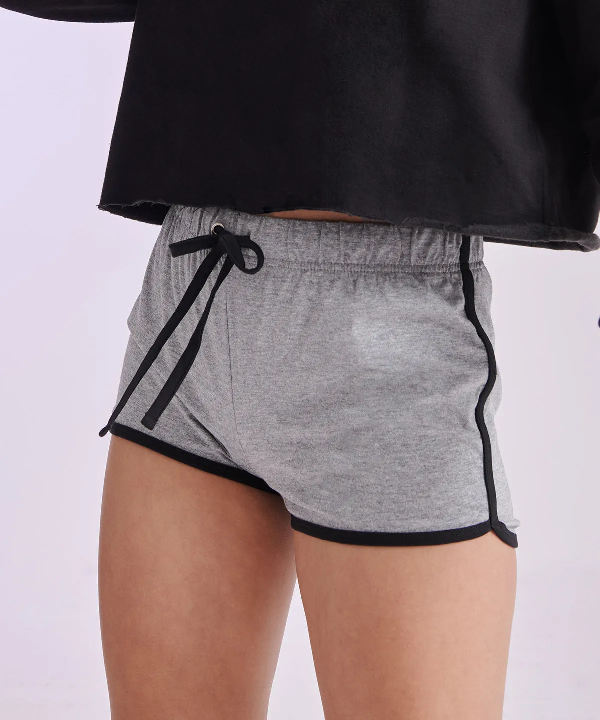 Bright Pink/White - Women's retro shorts