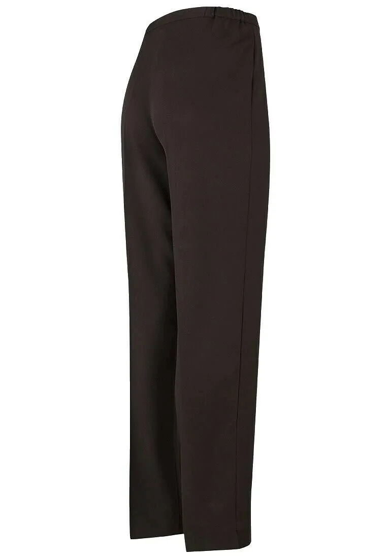 Brown Side Elasticated Waist Comfort Fit Trouser