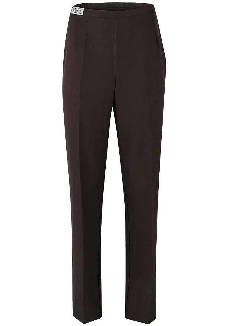 Brown Side Elasticated Waist Comfort Fit Trouser