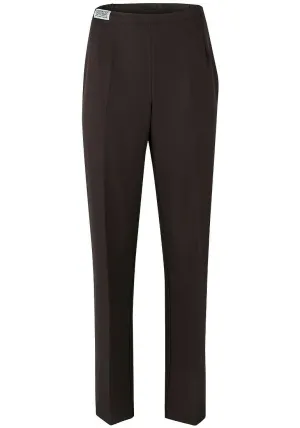 Brown Side Elasticated Waist Comfort Fit Trouser