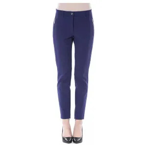 BYBLOS Blue Polyester Women's Pant