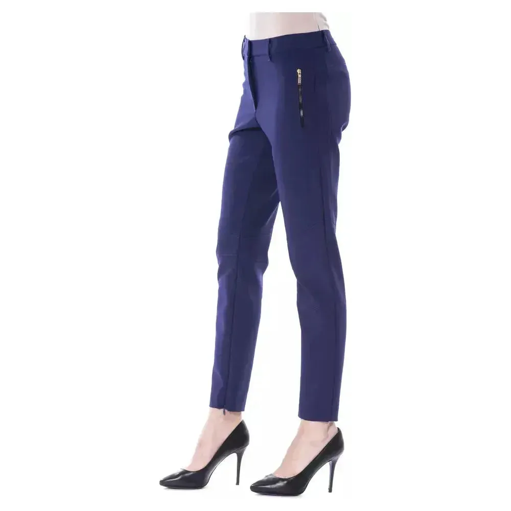 BYBLOS Blue Polyester Women's Pant