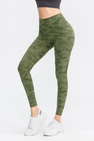Camo High-Rise Ankle Leggings