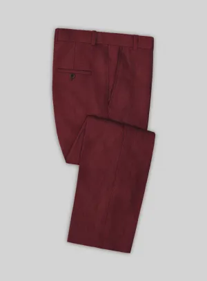 Campari Cranberry Linen Pants