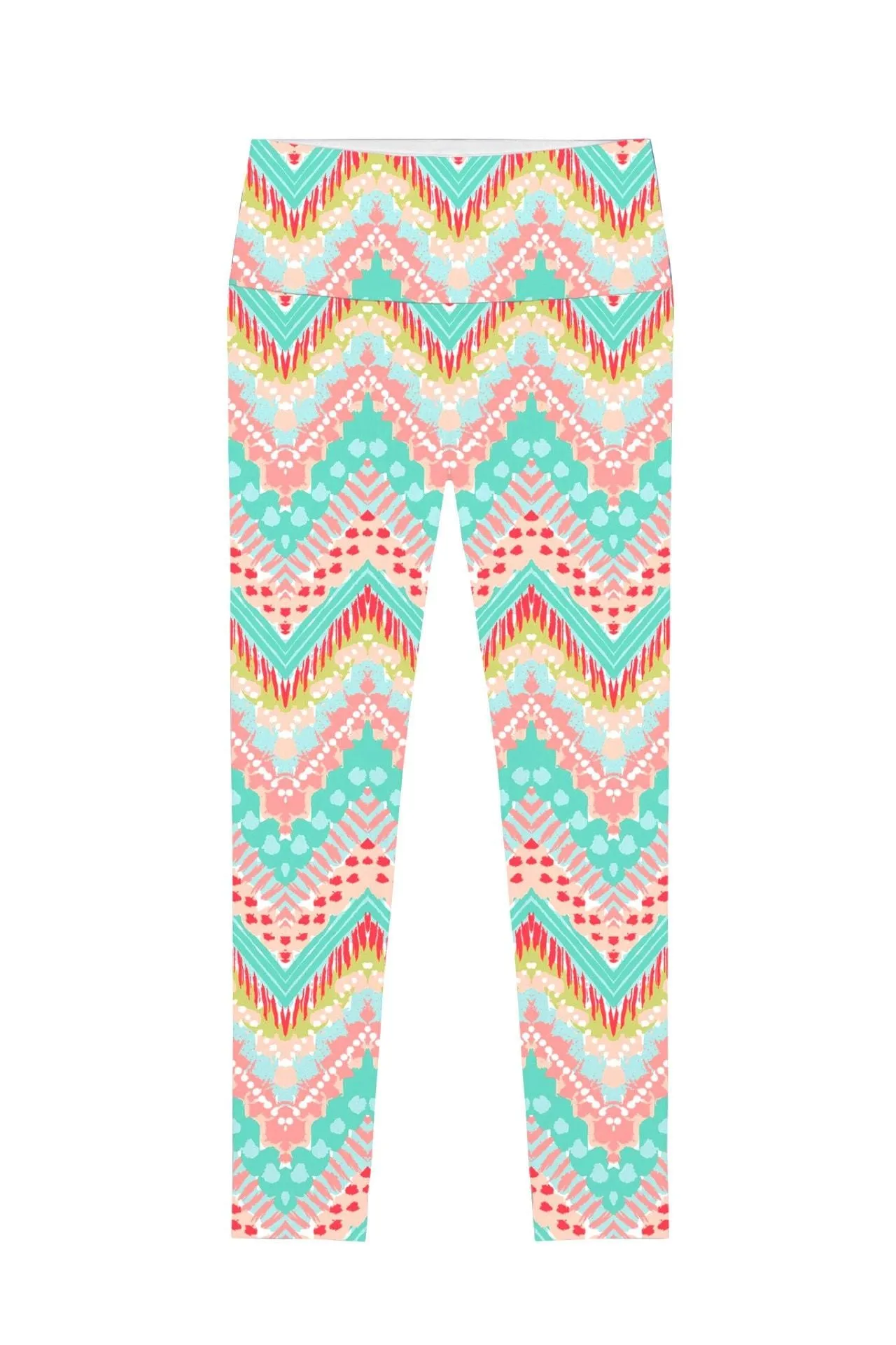 Chevron Please Lucy Printed Performance Leggings - Women