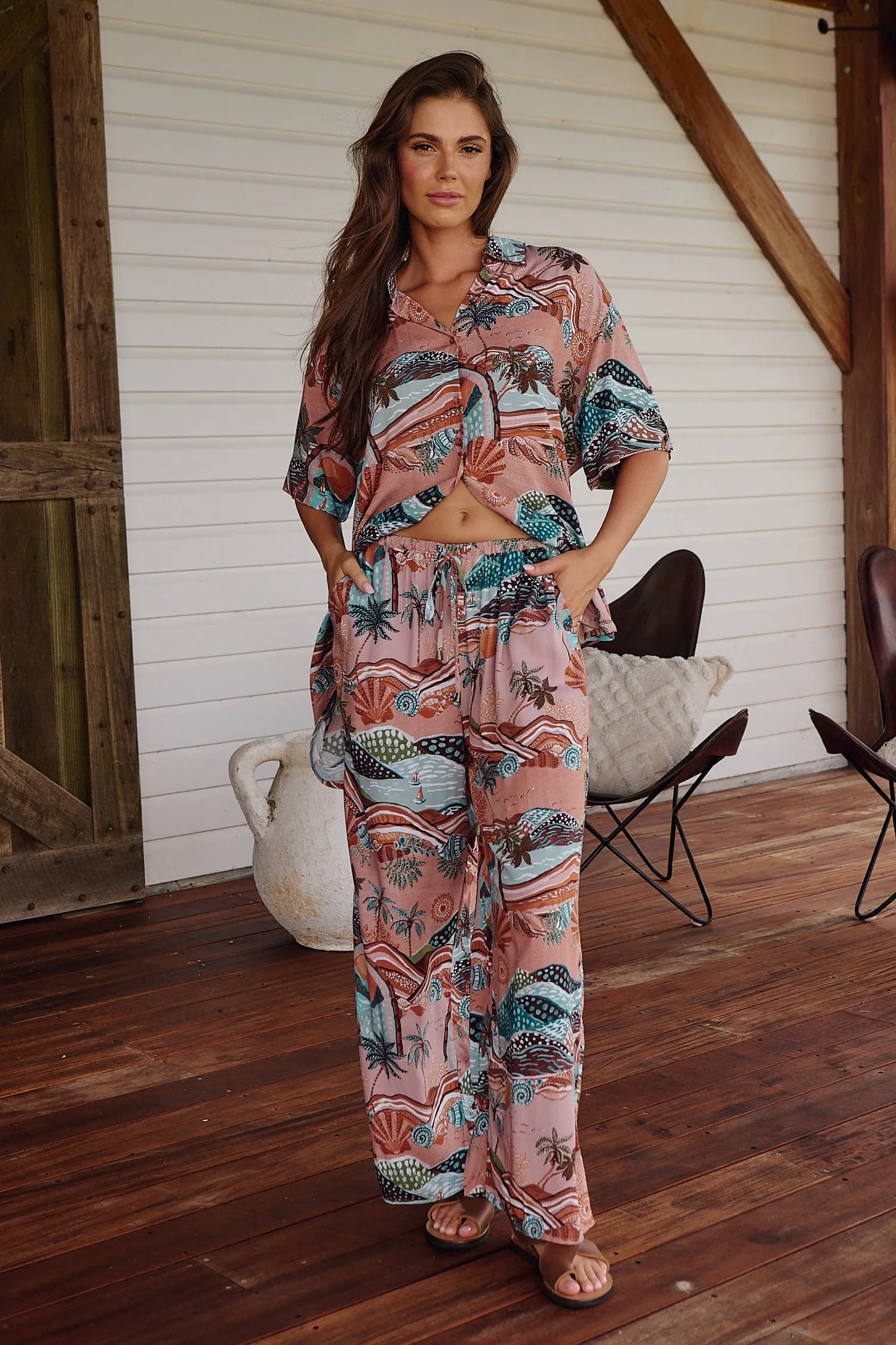 Cici Pants - Lakeside Serenity