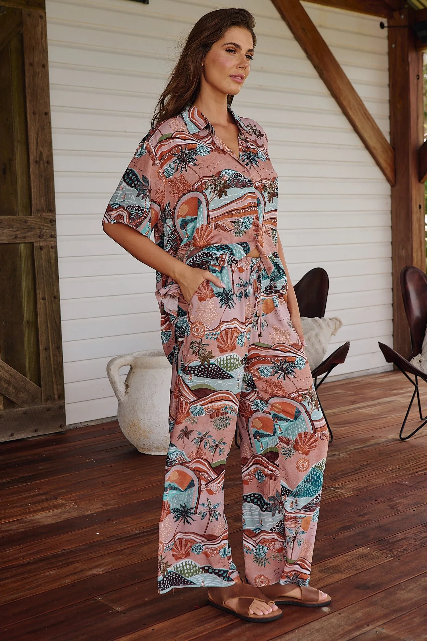 Cici Pants - Lakeside Serenity