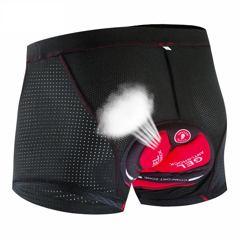 Clearance!Cycling Shorts Bicycle Underpants 3D Gel Padded MTB Bike Short Pants for Men Ladies High Waistline Sports Shorts