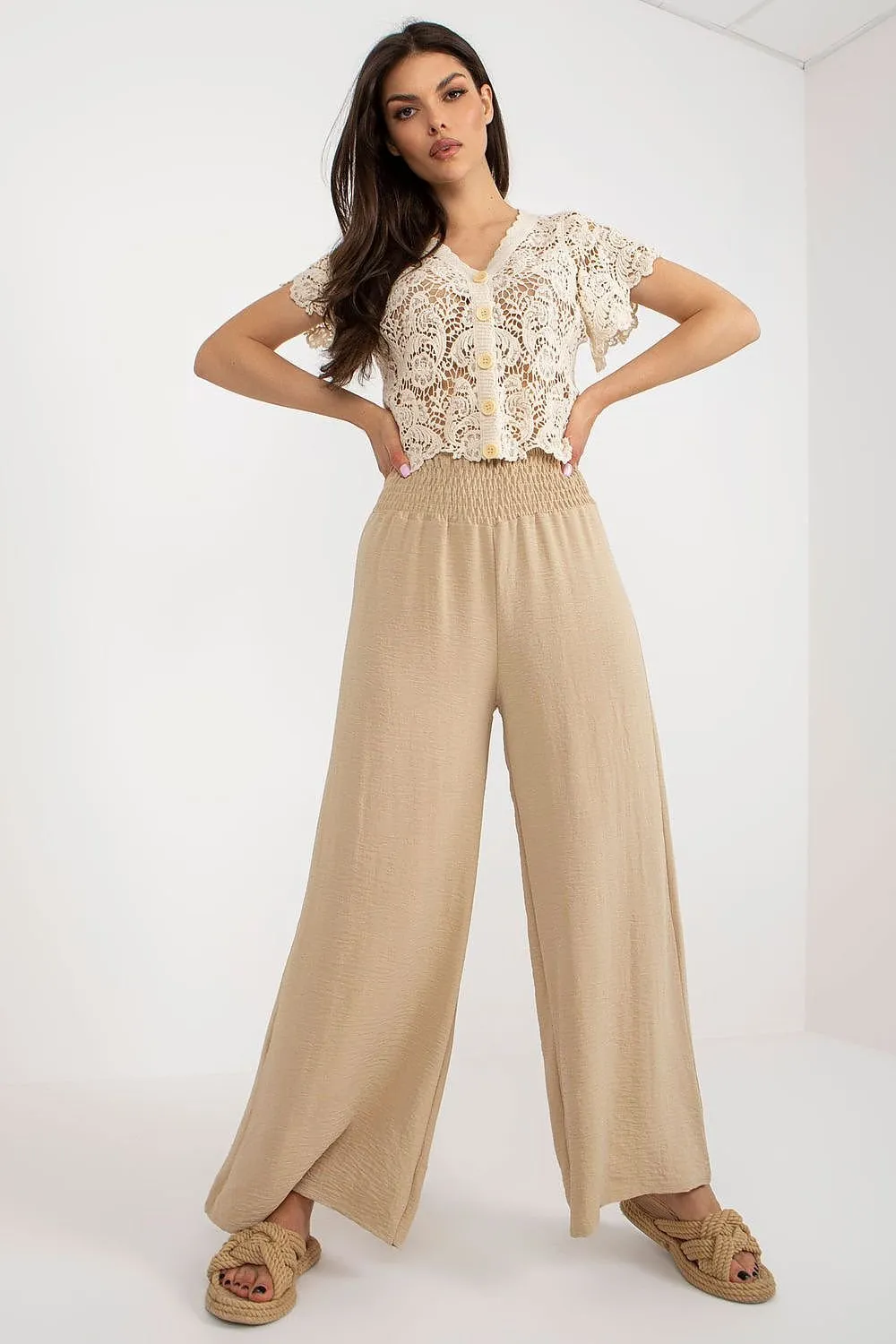 Coastal Elegance Seamed Palazzos