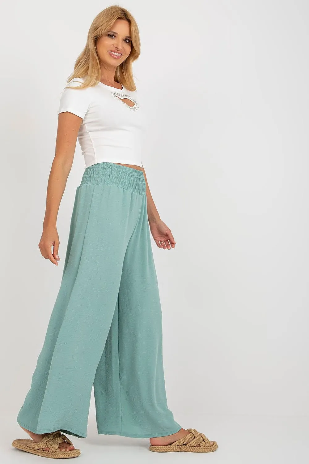 Coastal Elegance Seamed Palazzos