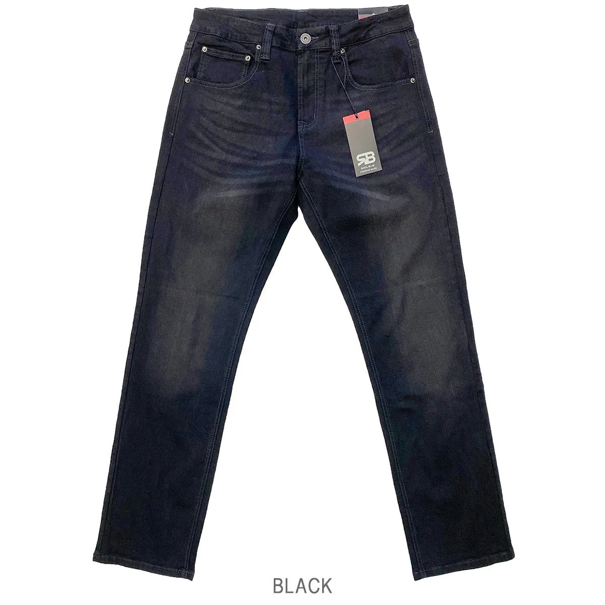 Dark Wash Straight-Leg Jeans – Stretch Comfort, Clean & Modern Look