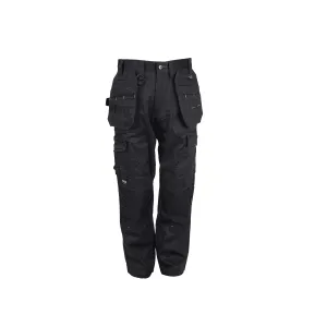 Dewalt PRO TRADESMAN Mens Multi Pocket Utility Work Medium Trousers Black