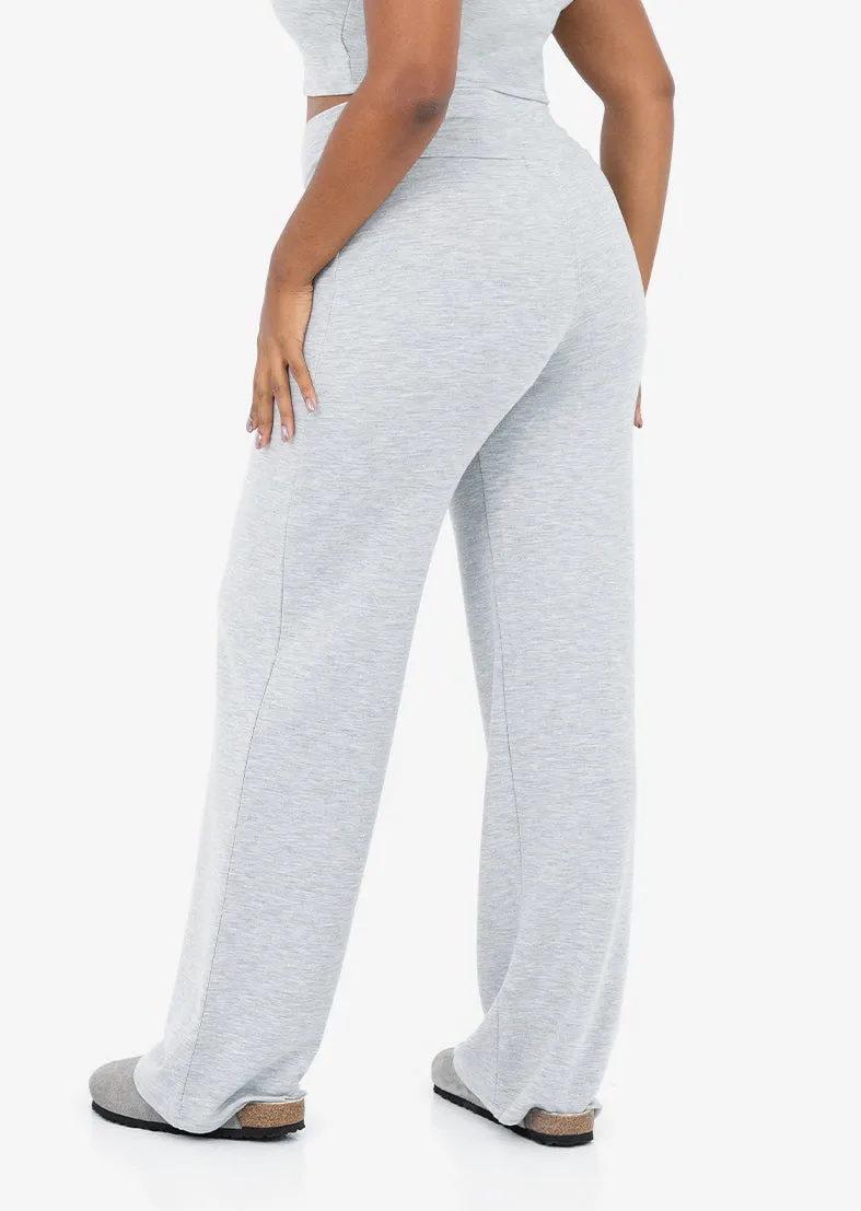 Effortless Straight Leg Grey Marl
