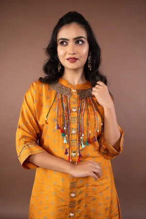 Embroidered Kurta with Harem Pant
