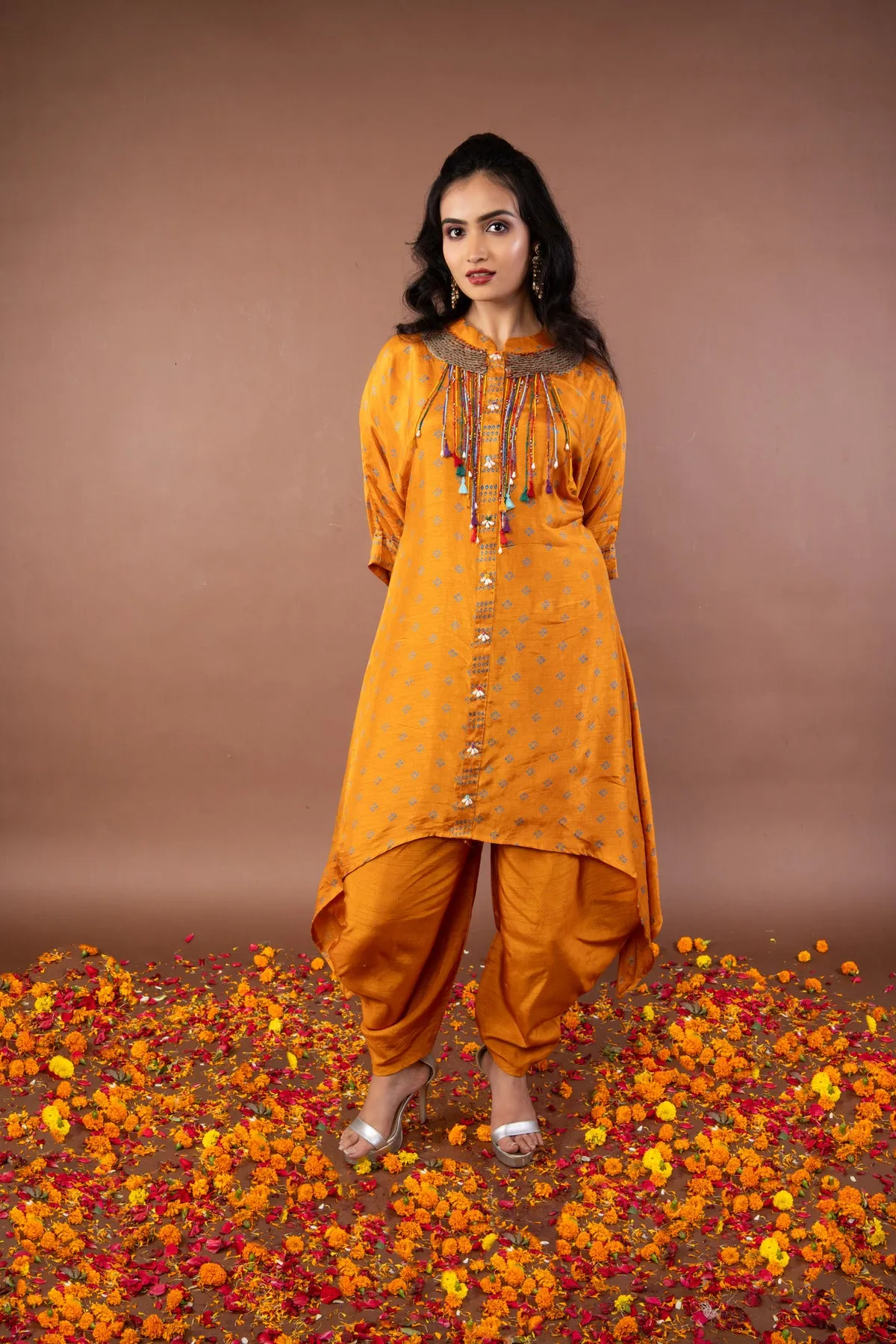 Embroidered Kurta with Harem Pant