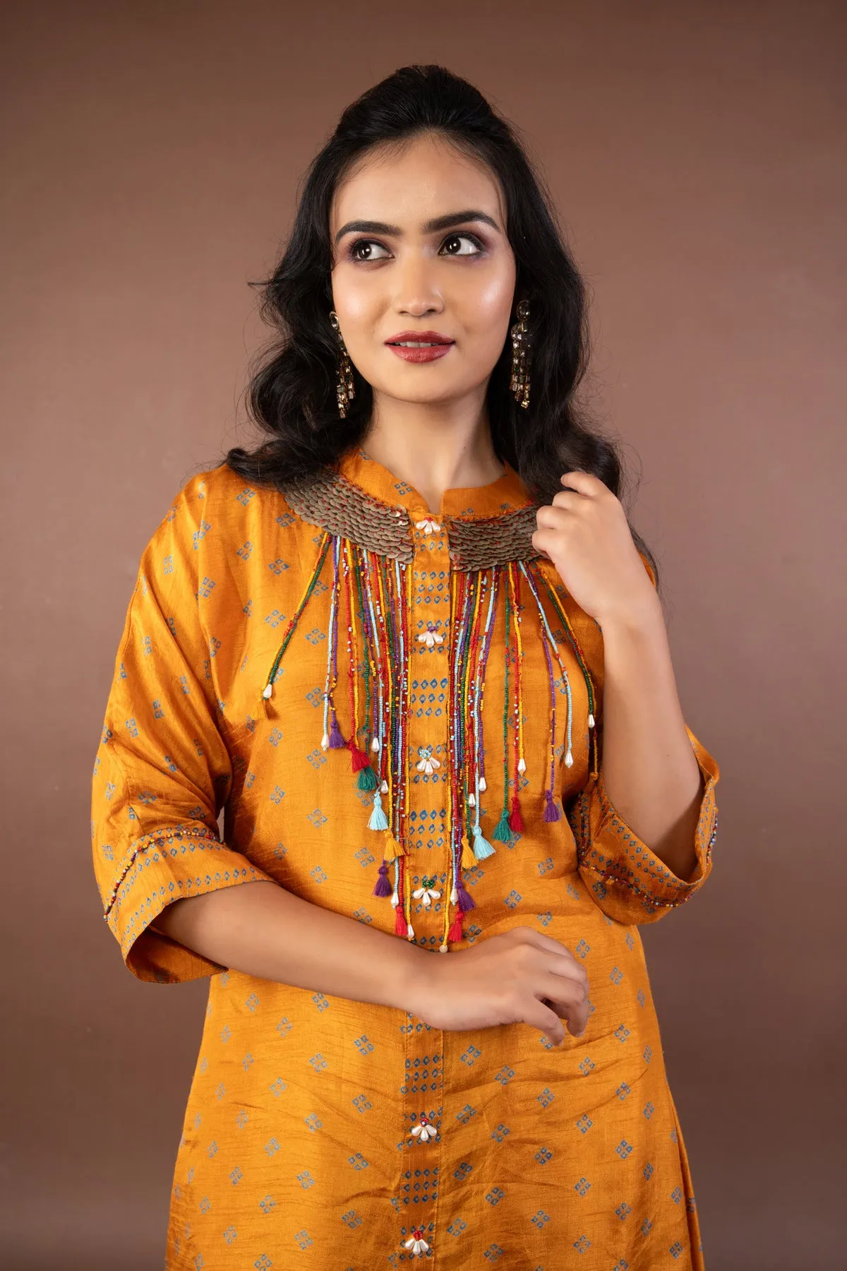 Embroidered Kurta with Harem Pant