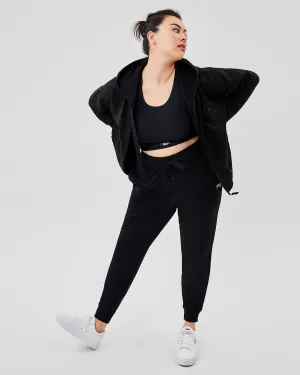 Emiliana Drawstring Jogger | Black / Silver