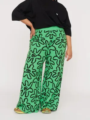 Flower Power Knit Pants