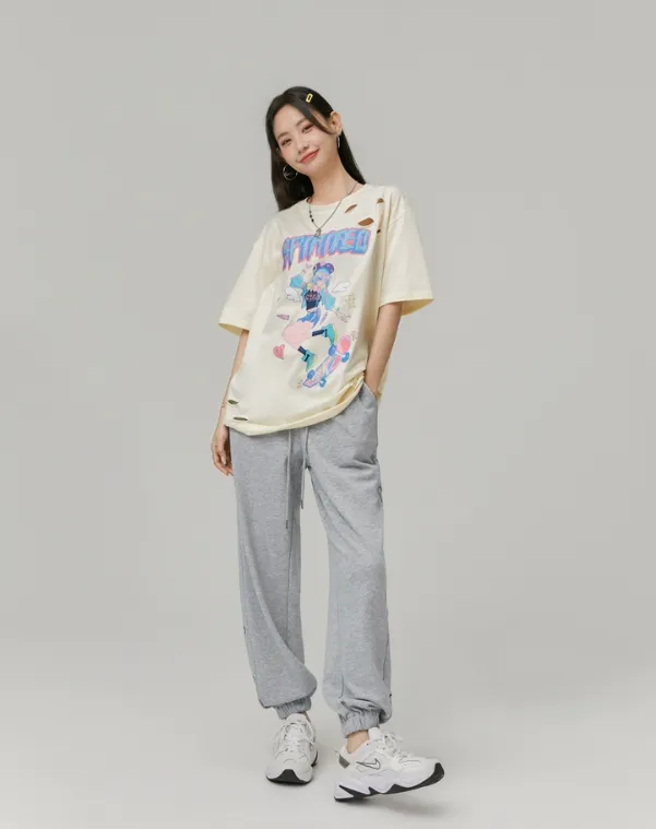 Heart Design Sweatpants