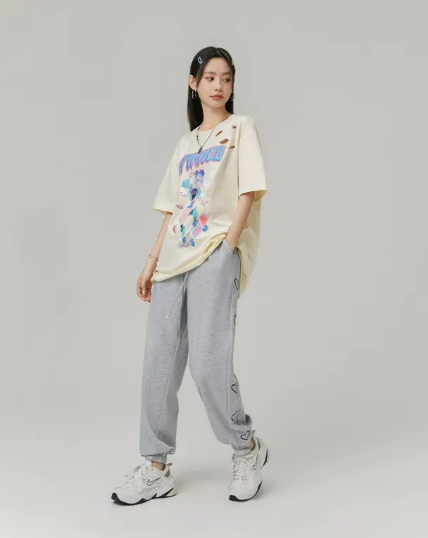 Heart Design Sweatpants