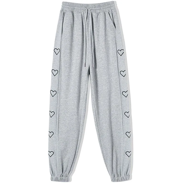 Heart Design Sweatpants