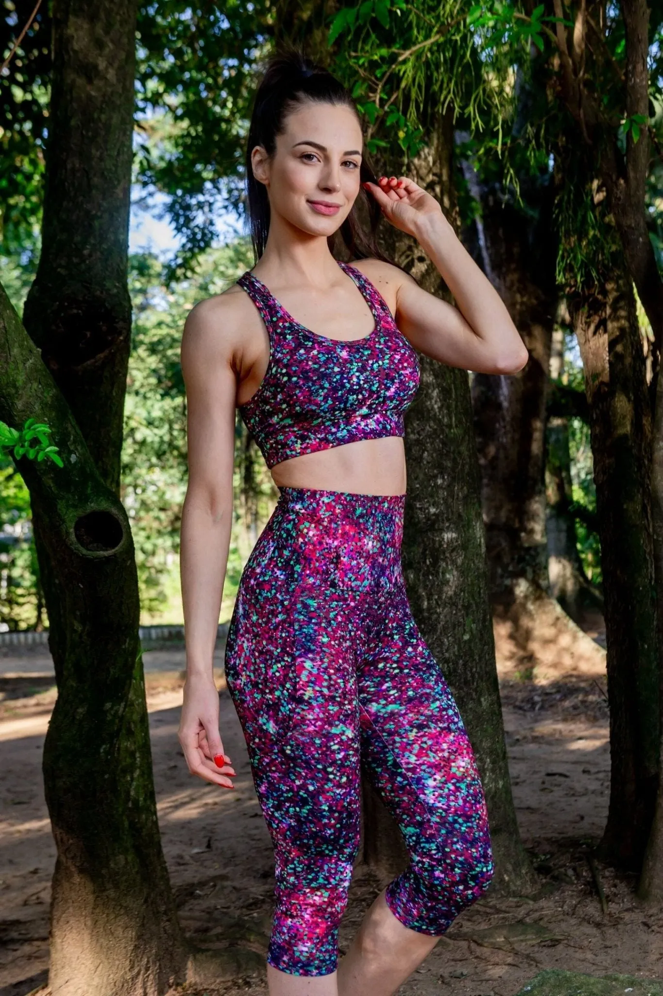 High Waist 3/4 - Starry Nights