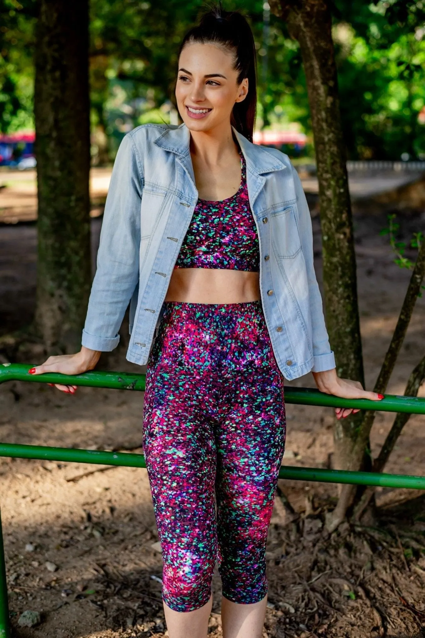 High Waist 3/4 - Starry Nights