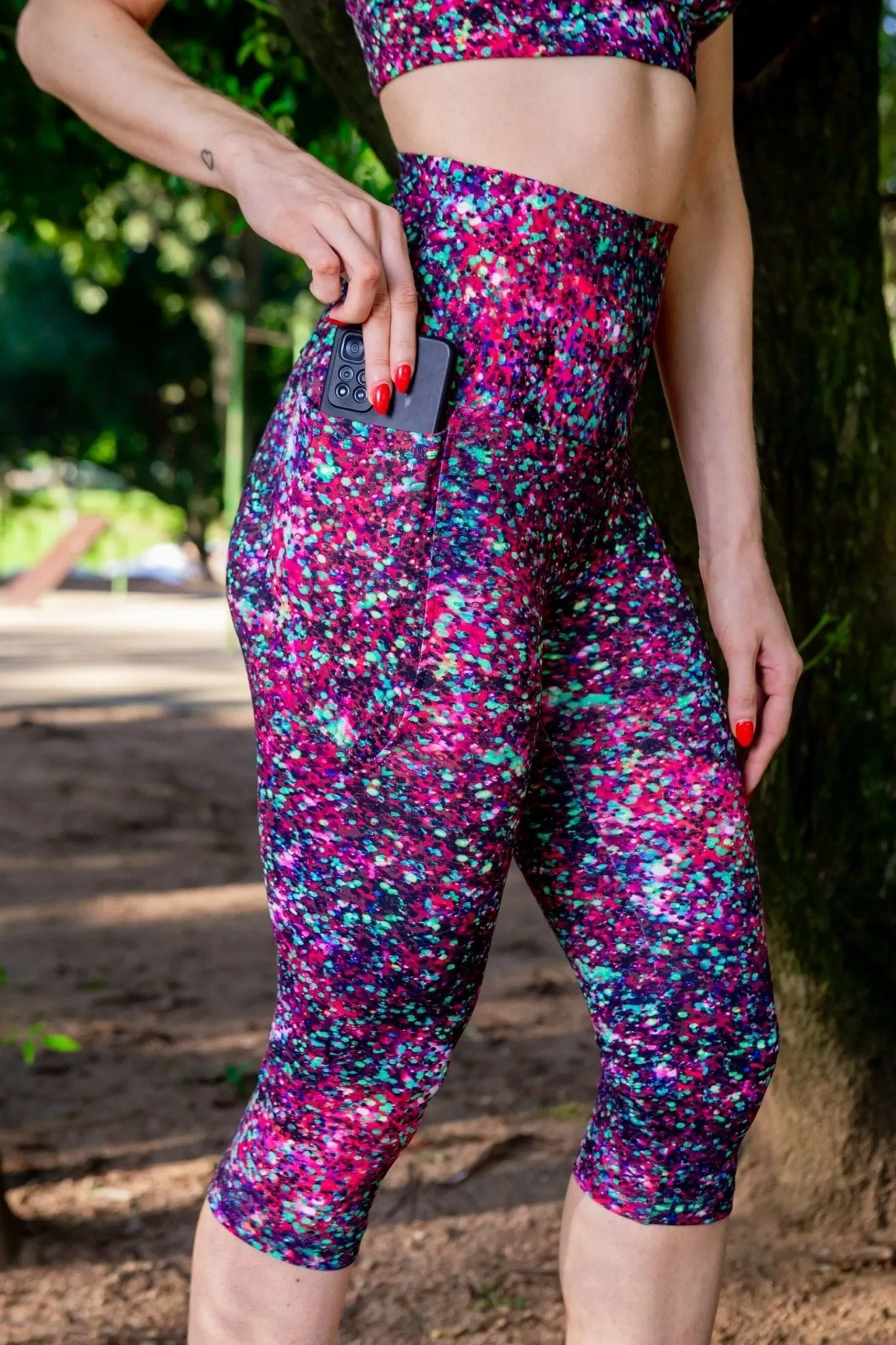 High Waist 3/4 - Starry Nights