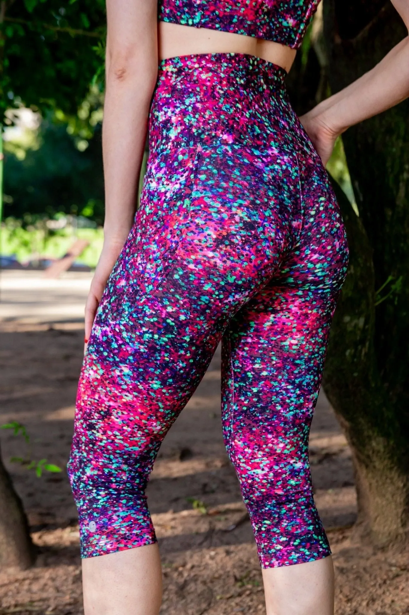 High Waist 3/4 - Starry Nights