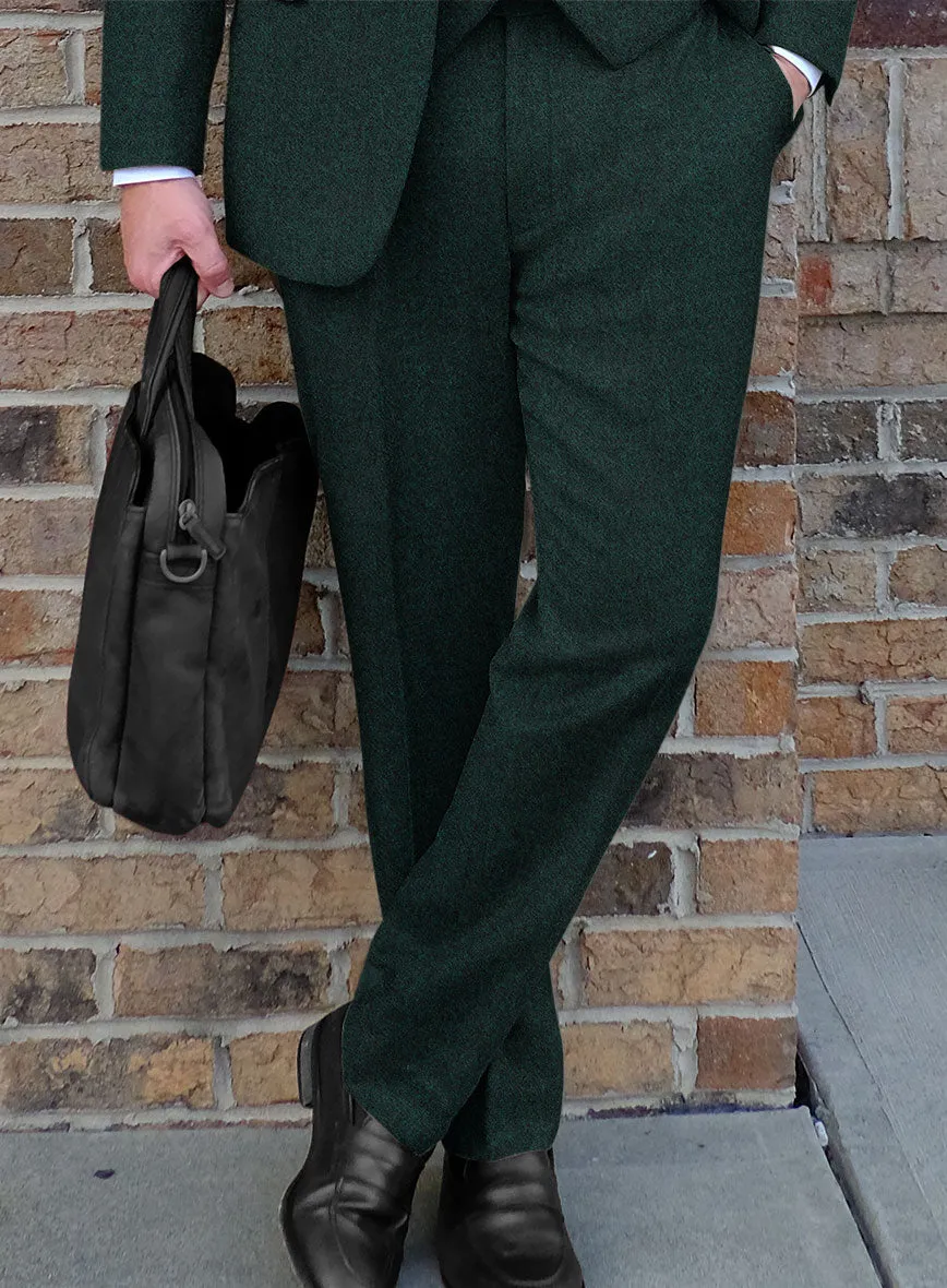 Highlander Melange Green Tweed Pants