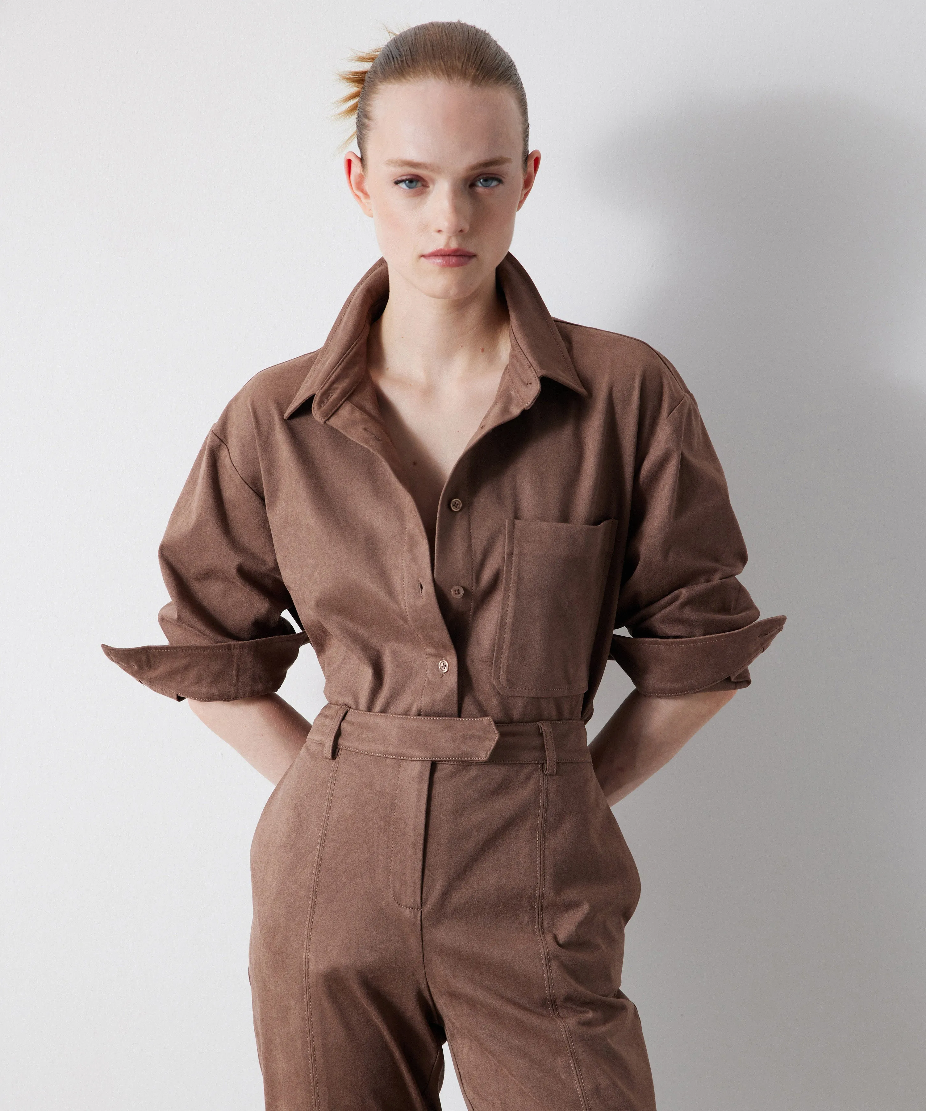 Ipekyol Suede Shirt Old Rose