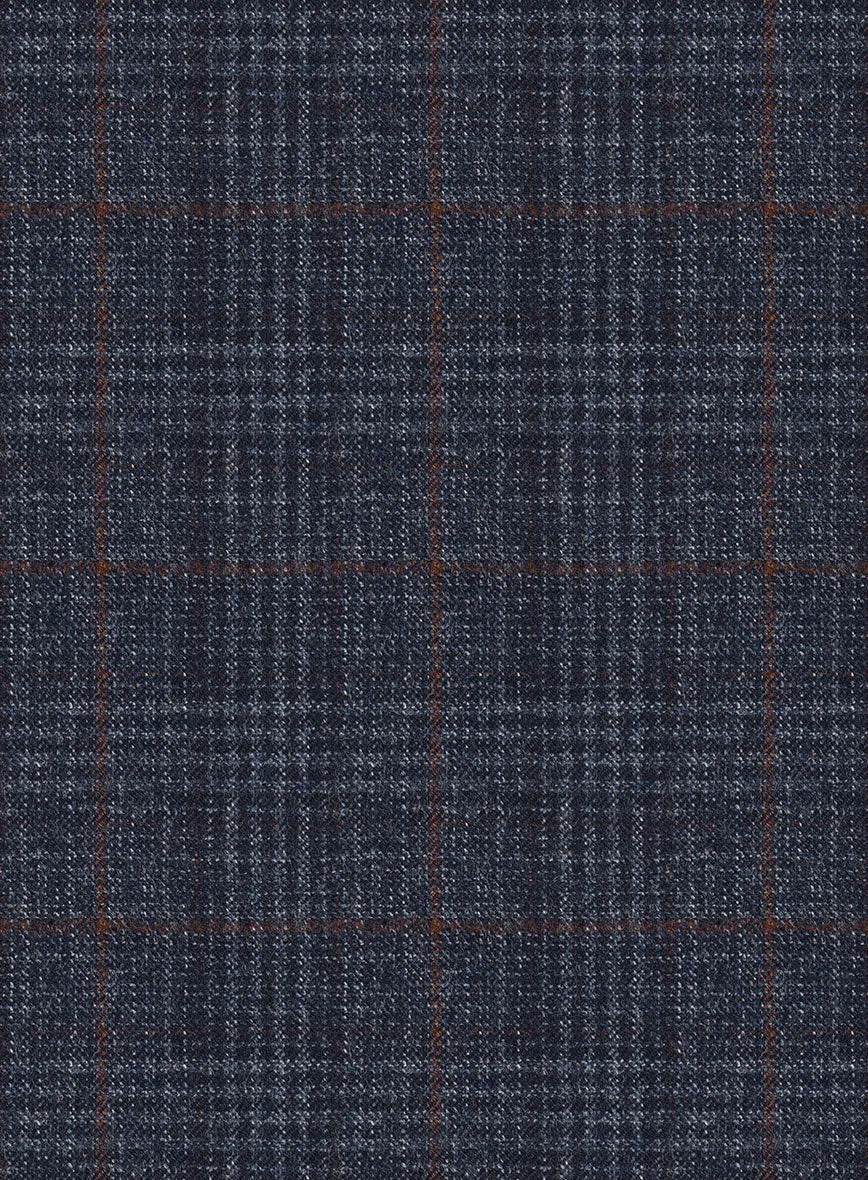 Italian Flick Blue Checks Flannel Pants