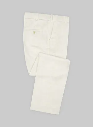 Italian Wool Cashmere Ivory Pants