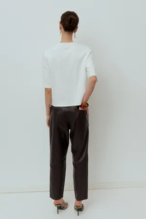 IVY-Ali Kylie Leather Pant - Expresso Brown