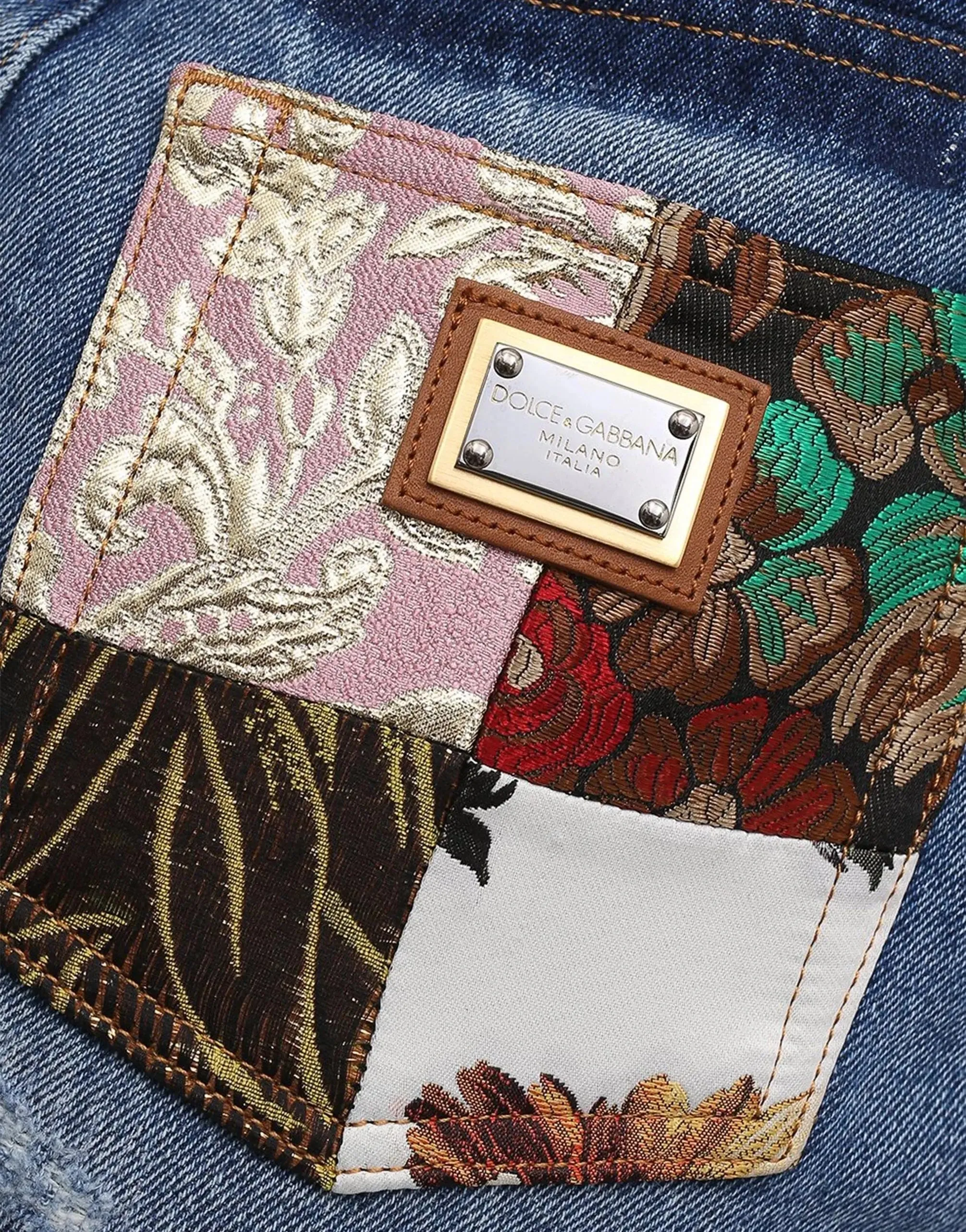 Jacquard Inserts Amber Jeans