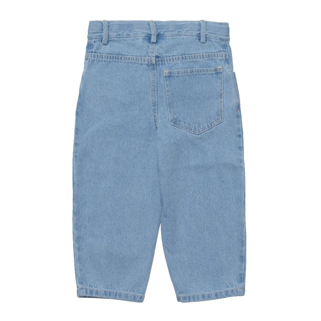 Jean Ballon Pale Bleached Denim